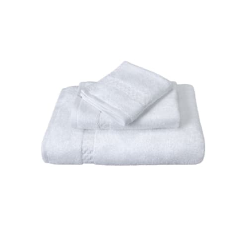 Hand Towel with Dobby Border, 100% Cotton, 16x25, 2.85lbs/dz, White